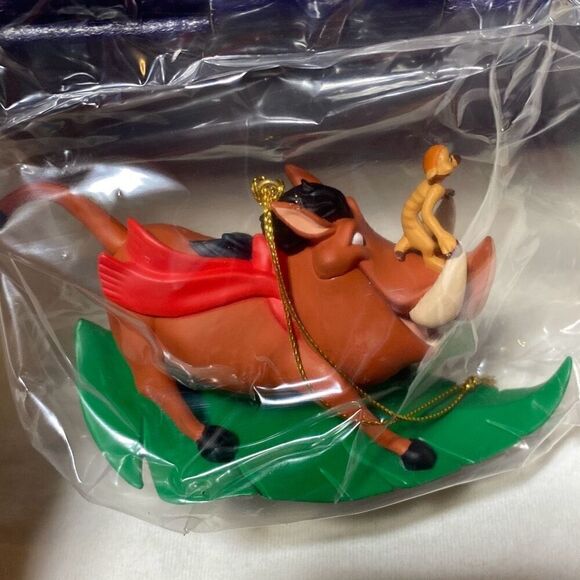Disney Multicolor Pumbaa and Timon Grolier President's Edition Ornament OS - Picture 4 of 8